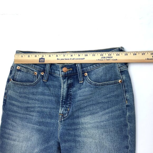 J. Crew Women's Jeans 10" High Rise Toothpick Distressed size 29 length 28" - Picture 5 of 9
